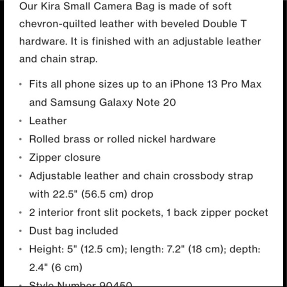 🌸👜Tory Burch Kira Small Camera bag 💥❤️Used like New💥❤️ - Picture 13 of 14